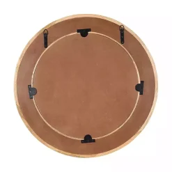 Clearance Kirklands Home Natural Woodgrain Round Wall Mirror Brown