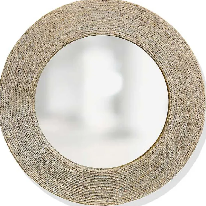Discount Kirklands Home Natural Wound Rope Frame Mirror