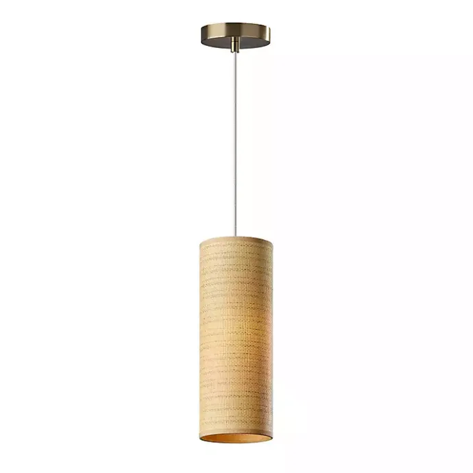 Kirklands Home Natural Woven Shade Malina Pendant Light