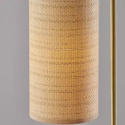 Discount Kirklands Home Natural Woven Shade Malina Table Lamp Tan