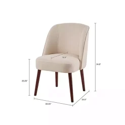 Best Kirklands Home Natural Wraparound Back Dining Chair Tan