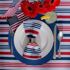 Outlet Kirklands Home Nautical Solid Round Placemats, Set of 6 Blue