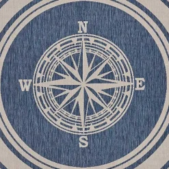 Hot Kirklands Home Nautical Navigation Round Outdoor Area Rug