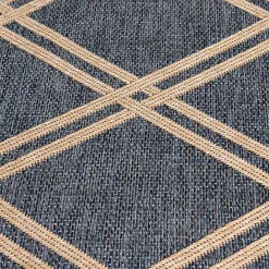 Kirklands Home Navy Adelaide Trellis Outdoor Area Rug, 7x9 Blue