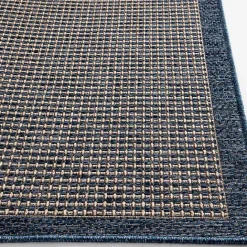 Best Kirklands Home Navy Adelaide Woven Outdoor Area Rug, 7x9 Blue