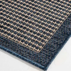 Best Kirklands Home Navy Adelaide Woven Outdoor Area Rug, 7x9 Blue