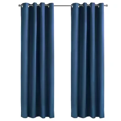 New Kirklands Home Navy Alpine Blackout Curtain Panel, 95 in. Blue