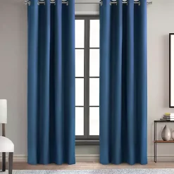 New Kirklands Home Navy Alpine Blackout Curtain Panel, 95 in. Blue