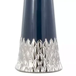 Outlet Kirklands Home Navy and Silver Piper Table Lamp White