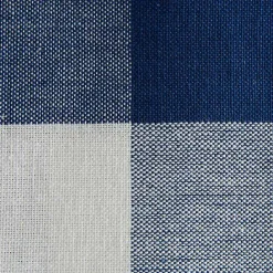 Kirklands Home Navy and White Mixed Check Towels, Set of 3 Blue