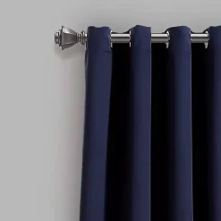 Best Kirklands Home Navy Blackout Curtain Panel Set, 108 in. Blue