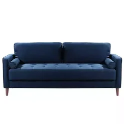 Online Kirklands Home Navy Chelsea Modern Sofa Blue