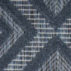 Outlet Kirklands Home Navy Diamond Indoor/Outdoor Area Rug, 4x6 Blue