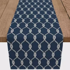 Clearance Kirklands Home Navy Nautical Knots Table Runner, 72 in. Blue