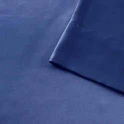Clearance Kirklands Home Navy Satin 6-pc. Queen Sheet Set Blue