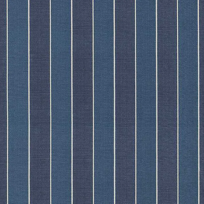 Discount Kirklands Home Navy Striped Outdoor Seat Cushions, Set of 2 Blue