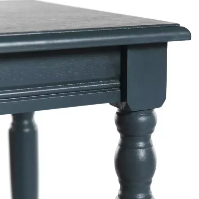 Discount Kirklands Home Navy Wood Sybil Accent Table Blue