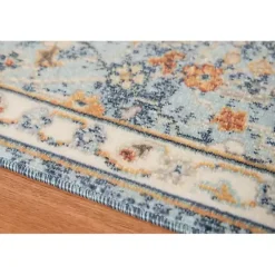 Discount Kirklands Home Navy Bohemian Area Rug, 5x8 Blue