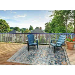 Kirklands Home Navy Bohemian Area Rug, 7x9 Blue