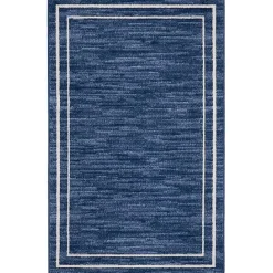 Online Kirklands Home Navy Bordered Indoor/Outdoor Accent Rug, 2x4 Blue