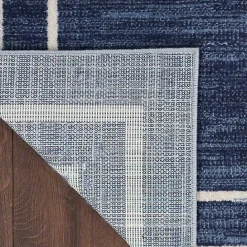 Kirklands Home Navy Bordered Indoor/Outdoor Area Rug, 6x9 Blue