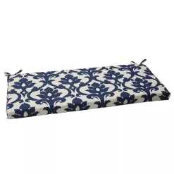 Outlet Kirklands Home Navy Bosco Outdoor Bench Cushion Blue