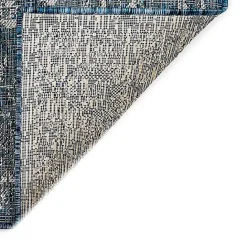 Discount Kirklands Home Navy Botanical Hannah Indoor/Outdoor Rug, 4x7 Blue