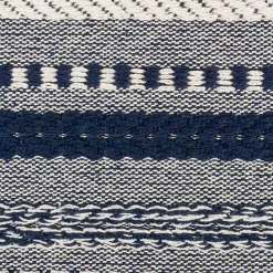 New Kirklands Home Navy Braided Stripe Table Runner, 72 in. Blue
