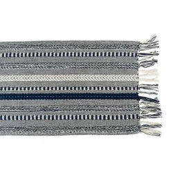 New Kirklands Home Navy Braided Stripe Table Runner, 72 in. Blue