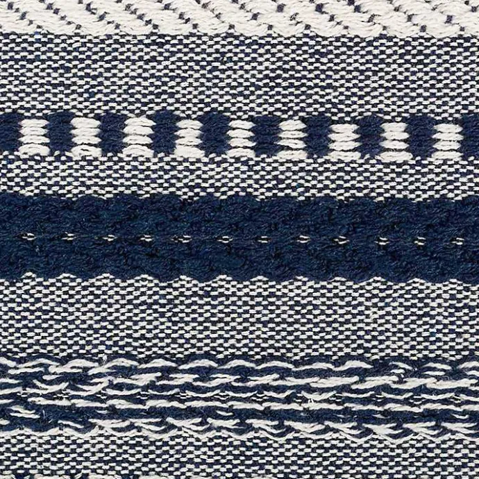 Online Kirklands Home Navy Braided Stripe Table Runner, 108 in. Blue