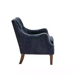 New Kirklands Home Navy Button Tufted Accent Chair Blue