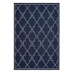 Outlet Kirklands Home Navy Caden Outdoor Area Rug, 6x9
