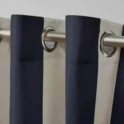 Clearance Kirklands Home Navy Canopy Outdoor Curtain Panel Set, 96 in.