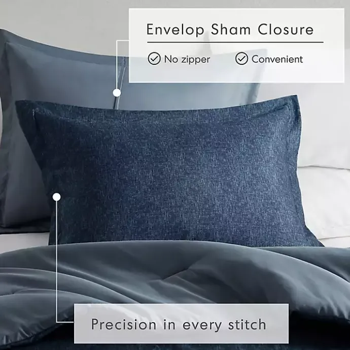 Hot Kirklands Home Navy Chambray 3-pc. King Comforter Set Blue