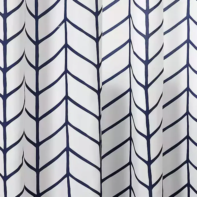 Outlet Kirklands Home Navy Chevron 2-pc. Panel Curtain Set, 84 in.