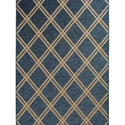 Clearance Kirklands Home Navy Diamond Indoor/Outdoor Area Rug, 5x7 Blue