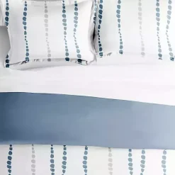 Discount Kirklands Home Navy Dots Reversible 3-pc. Queen Duvet Cover Set