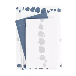 Kirklands Home Navy Dots Reversible 2-pc. Twin Duvet Cover Set