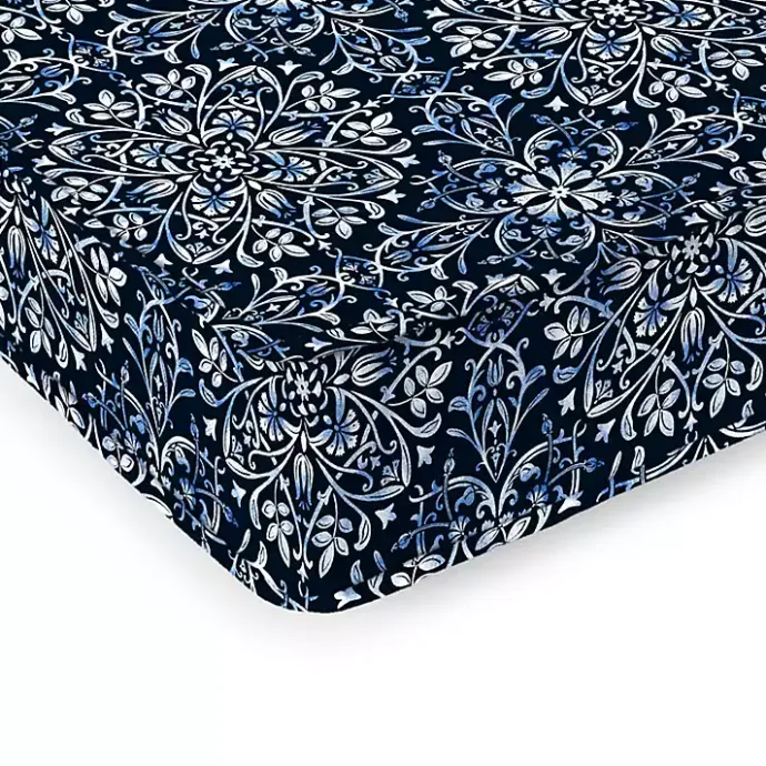 New Kirklands Home Navy Dresden Outdoor Settee Cushion Blue