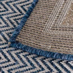 Kirklands Home Navy Dunedin Indoor/Outdoor Area Rug, 7x9 Blue