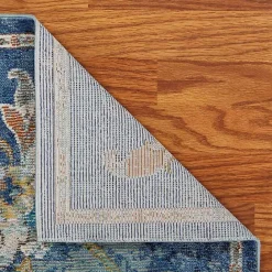 Outlet Kirklands Home Navy Faded Floral Area Rug, 2x9