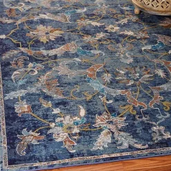 Clearance Kirklands Home Navy Faded Floral Area Rug, 4x6