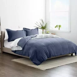 New Kirklands Home Navy Farmhouse Dreams Twin 2-pc. Comforter Set
