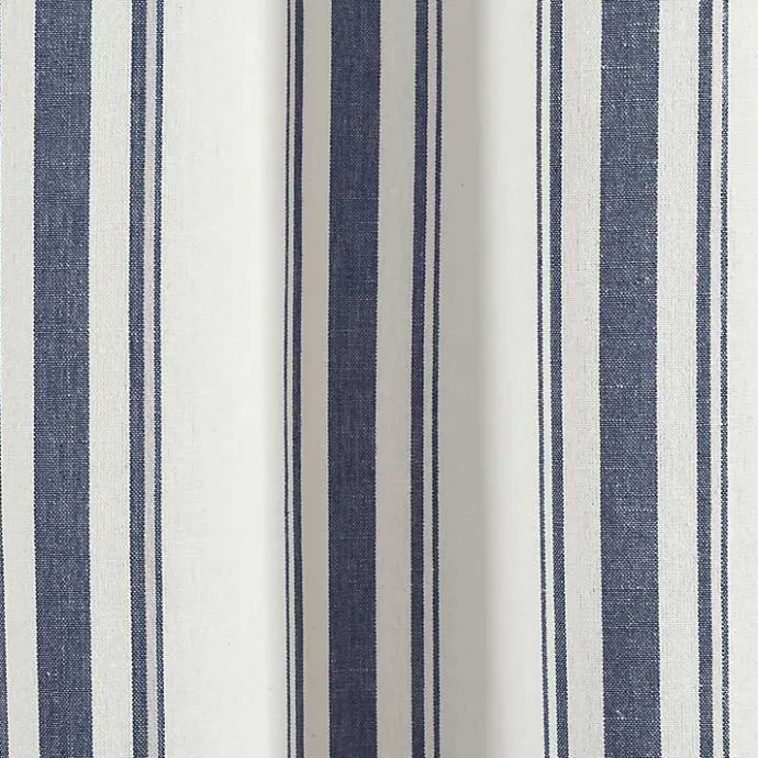 Best Kirklands Home Navy Farmhouse Stripe Curtain Panels, Set of 2
