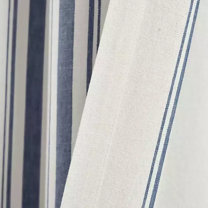 Best Kirklands Home Navy Farmhouse Stripe Curtain Panels, Set of 2