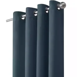 Outlet Kirklands Home Navy Faux Suede Blackout Curtain Panel, 63 in. Blue