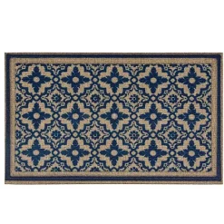 Discount Kirklands Home Navy Floral Pattern Doormat