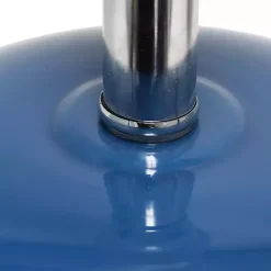 Hot Kirklands Home Navy Glass Short Oval Table Lamp Blue
