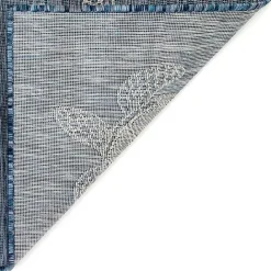 New Kirklands Home Navy Harrison Turtle Indoor/Outdoor Area Rug, 4x7 Blue