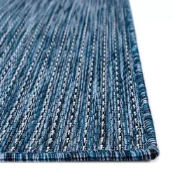 New Kirklands Home Navy Intertwine Indoor/Outdoor Area Rug, 4x7 Blue